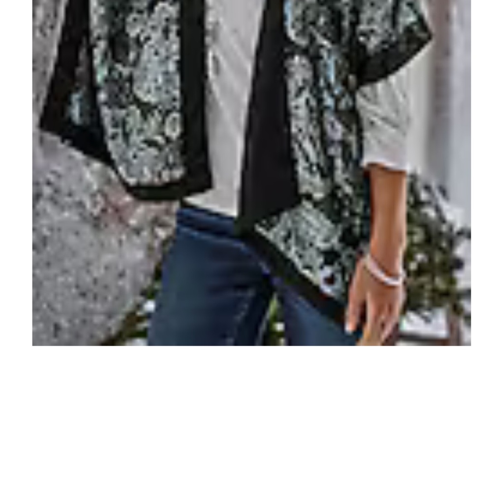 J. Jill Monochrome Floral open poncho/scarf NWT